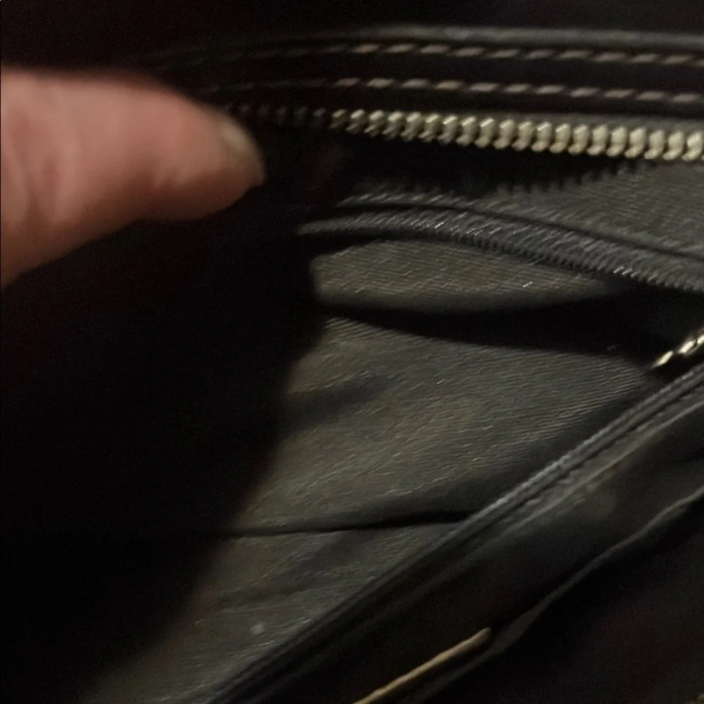 Coach Black Leather Handbag - Picture 6 of 8